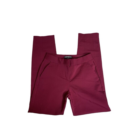 Express Women's Dress Pants Columnist Red Size 00 Professional Office - Picture 12 of 12